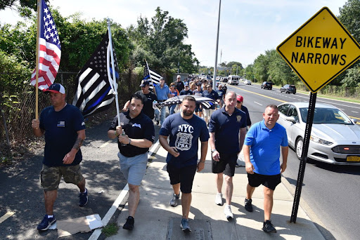 Borelli leads a Blue Lives Matter march in response to growing anti-police protests.