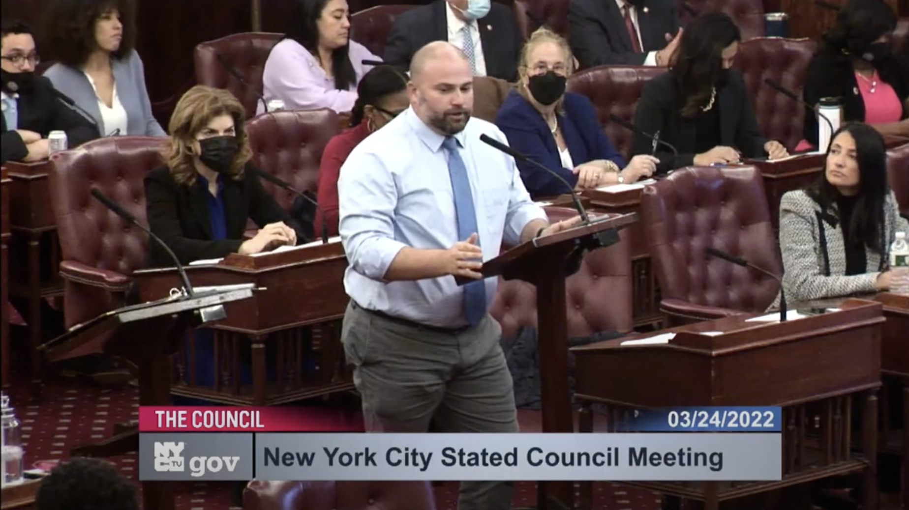 NYC Council Minority Leader Joe Borelli speaks about Mayor Adams’ professional sports exemption
